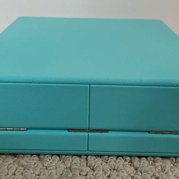 Tiffany & Co Blue Leather Necklace Jewelry Empty Display Presentation Case + Box - Picture 10 of 16